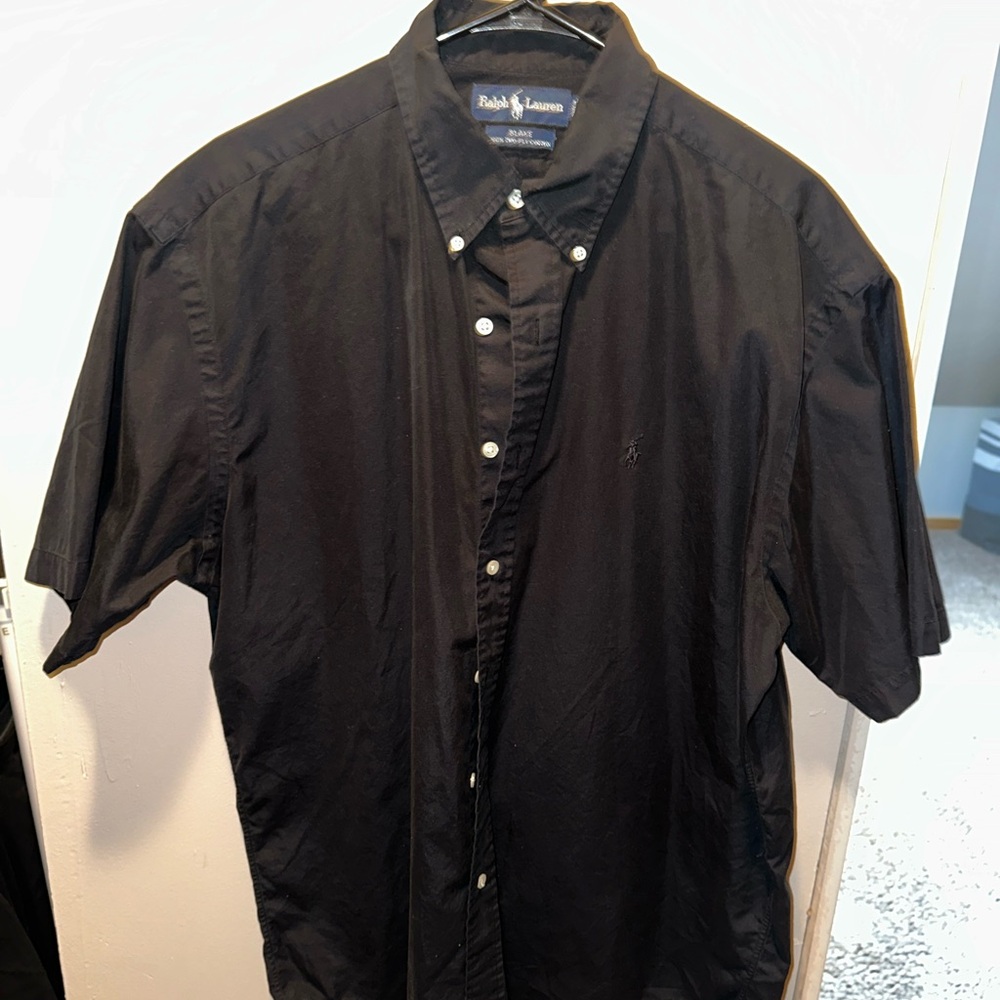 Ralph Lauren Men's Black Button Down Shirt
